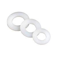 Rondelle plate en nylon de haute qualité, taille métrique, PA66, plastique non conducteur, entretoise noire et blanche, prix d'usine, stock direct