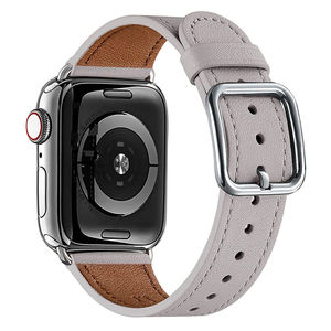 낮은 MOQ 20mm <span class=keywords><strong>22mm</strong></span> 24mm 다공성 통기성 수제 스티칭 시계 스트랩 빈티지 가죽 스트랩 시계 밴드 - Product Image 3