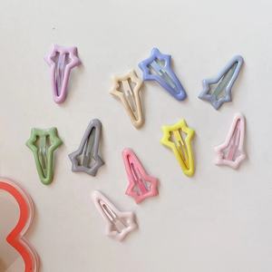 <span class=keywords><strong>10</strong></span> pièces une carte <span class=keywords><strong>BB</strong></span> clip coréen crème couleur goutte huile belle épingle à cheveux pour bébé filles - Product Image 4
