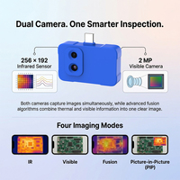 Kamera Pencitraan Termal Ponsel 256x192 25Hz Dual-light untuk Inspeksi Industri Diagnostik Bangunan IOS Android