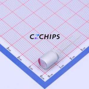 ตัวเก็บประจุแบบแข็ง ULR827M0JF1ARR แบบ Through-hole (THT), ขนาด D8xL11.5 มม. 820uF 20% 6.3V 6.1A 100kHz - Product Image 1