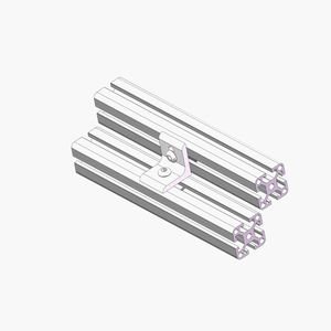 Produsen China 6005 Braket Bentuk L 2 Lubang untuk Profil Aluminium 40*40mm dengan Slot T 20 30 40 25 Braket Berlubang - Product Image 4