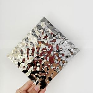 EX033 4x8 Ss Decorative Stainless Steel <b>Sheet</b> 3d Design Panel Embossed Gold <b>Mirror</b> <b>Sheet</b> Water Ripple Stainless Steel Plate - Product Image 1