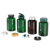 Bouteilles en plastique PET personnalisées pour capsules, bouteilles pour compléments alimentaires et emballages alimentaires en PET