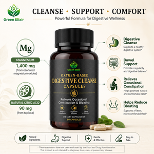 Elixir Vert Soutien Digestif pour Adultes - Soulage les Ballonnements Occasionnels et Abdominaux 60 Capsules - Product Image 3