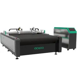 Aoyoo เครื่องตัดหนัง Cnc,การสั่นสะเทือนรอบมีดตรงเครื่องตัดแพทเทิร์นรองเท้าสำหรับผ้าหนัง