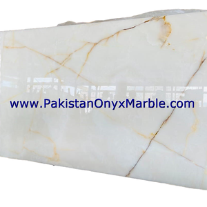 Losa de ónix blanco afgano de diseño moderno Suelo de baldosas de mármol de calcita pulida con superficie flameada pulida Garantía de 1 año para hoteles - Product Image 1