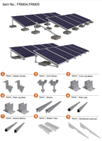 Solution de montage solaire sur toit plat sans pénétration Corigy Clean Energy Structures de montage solaires lestées
