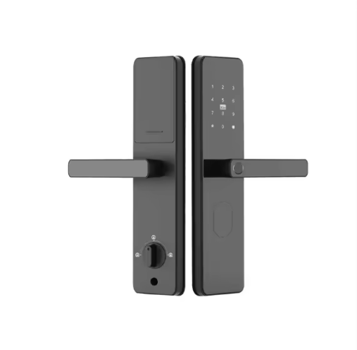 Serrure Connectée Digi-Code H34B Noire – Biométrique, RFID, NFC, WiFi Tuya – BNB