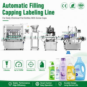 ZXSMART Línea de Llenado de Botellas de Vidrio de 200 ml, Totalmente Automática, con 6 Boquillas Digitales, Bomba de Alta Precisión (1%) y Alta Productividad - Product Image 1