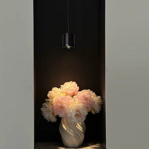 Nueva Lámpara <span class=keywords><strong>Colgante</strong></span> LED <span class=keywords><strong>Tubular</strong></span> Negra, Foco Suspendido con Cable Ajustable, Lámpara de Techo para Galería de Arte, Bar, Tienda - Product Image 2