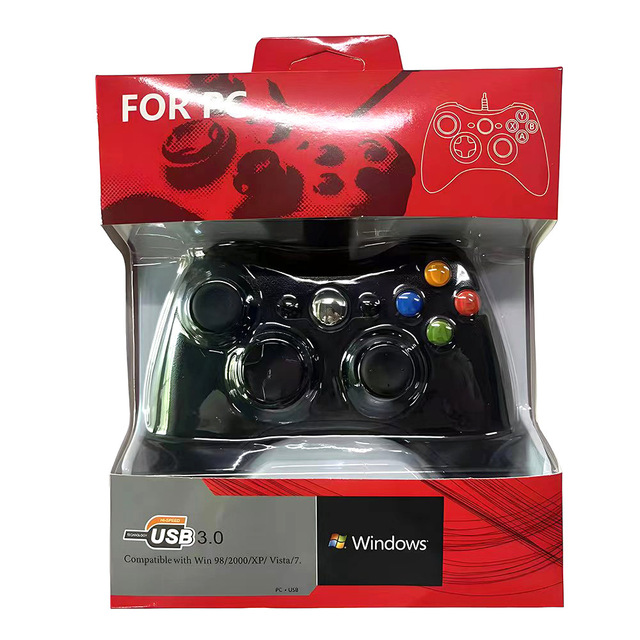 OEM for 360 Wired Game Wheel Steering Joystick with Vibration for PC (Model X60L CN/GUA Origin)