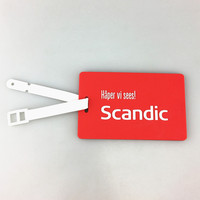 Étiquette de bagage en silicone avec logo personnalisé, étiquette d'identification de bagage en PVC, étiquette d'identification de valise personnalisée, cadeaux promotionnels