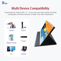 Extensor de Pantalla para Portátil de 13.3, 14, 15.6, 16 y 17.3 Pulgadas, Mini Monitor 2k 4k con Pantalla Táctil LED, Monitor Portátil para Juegos con Puerto Tipo-C