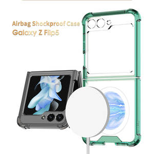 Custodia di ricarica magnetica trasparente per <span class=keywords><strong>Samsung</strong></span> Z Fold 3 4 5 6 7-Flip pieghevole antiurto custodia per cellulare - Product Image 3