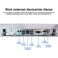 OEM 27 Inch Desktop All in One Pc Core I3 I5 I7 All in One Computers With Keyboard and Mouse