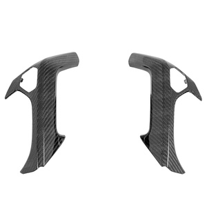 POIGNÉE DE PORTE INTER EN FIBRE DE CARBONE (<span class=keywords><strong>4</strong></span> PCS) POUR 2014-2019 LAMBO HURACAN LP610-<span class=keywords><strong>4</strong></span> LP580-2 LP640 - Product Image 1