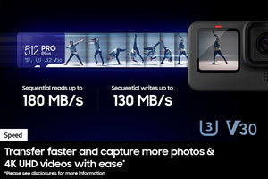 Tarjeta <span class=keywords><strong>Micro</strong></span> <span class=keywords><strong>SD</strong></span> <span class=keywords><strong>Samsung</strong></span> <span class=keywords><strong>PRO</strong></span> <span class=keywords><strong>Plus</strong></span> U3 V30 de Alta Velocidad y Alto Rendimiento, Tarjeta TF de 128 GB, 256 GB, 512 GB para Teléfono, Dron, Cámara, hasta 160 MB/s - Product Image 5