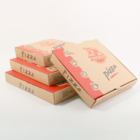 Toutes les tailles 12 16 18 pouces Boîtes à pizza Vente en gros Carton ondulé personnalisé Emballage Bon marché Boîte à pizza avec logo