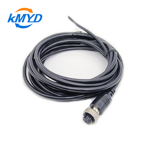 X-code M12 8-pins messing mannelijke/vrouwelijke <span class=keywords><strong>RJ45</strong></span> IP67 waterdichte 3A/7A gecertificeerde ethernetkabel paneelmontage connector voor industrieel gebruik - Product Image 3