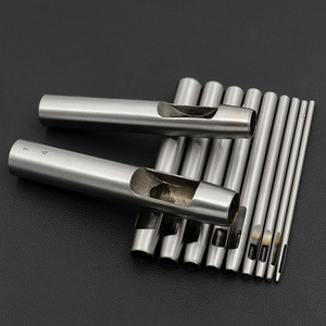 Outil de poinçonnage du cuir à tête ronde, ciseau plat de 2,0 mm pour la fabrication artisanale de cuir, tissu et papier - Product Image 1
