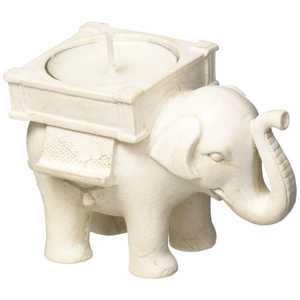 Porte-bougie chauffe-plat en résine Etechan Lucky Elephant, statue décorative pour la maison - Product Image 1
