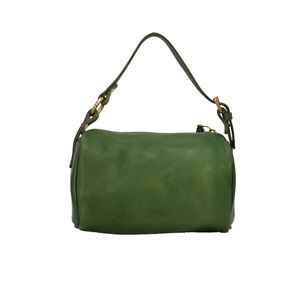 Bolso Bandolera Retro para Mujer, Verde, Cuero Genuino, Cierre de Cremallera, Horizontal, Cuadrado, Casual, para Uso Diario - Product Image 5
