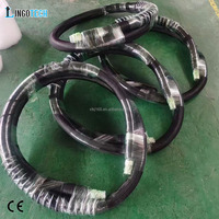 Tuyau adhésif thermofusible interne en PTFE de 8 mm, tuyau chauffé électriquement pour machines à serviettes hygiéniques, machine de fabrication de serviettes hygiéniques 50-260 ℃