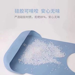 Babero de silicona para adultos, impermeable y lavable, para ancianos y pacientes, color sólido, azul real, rosa, gris oscuro - Product Image 4