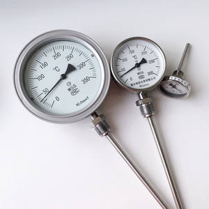 Haichen Universele Type Roestvrijstalen Bimetalen Wijzerplaat Sonde <span class=keywords><strong>Thermometer</strong></span> Met Thermowell Oem Aanpasbaar - Product Image 6