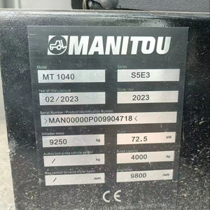 Machine de manutention <span class=keywords><strong>télescopique</strong></span> d'<span class=keywords><strong>occasion</strong></span> d'origine française MT1040 machines de chariot élévateur grues de camion d'<span class=keywords><strong>occasion</strong></span> bon marché à vendre - Product Image 2