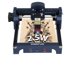 DIMIFUN A25 Macchina per Incisione Laser da Tavolo 2.5W in Vendita, Area di Lavoro 130*130mm, Macchina per Incisione Laser su Legno - Product Image 1