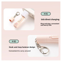 Moderno Portachiavi USB in Plastica Multifunzione con Laser per Gatti, Giocattolo Interattivo con Luce LED e Puntatore Laser