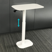 Table basse de lit moderne réglable en hauteur pneumatique de haute qualité, en fer, capacité de charge 30 kg, plage 525-780 mm, élégante pour la maison