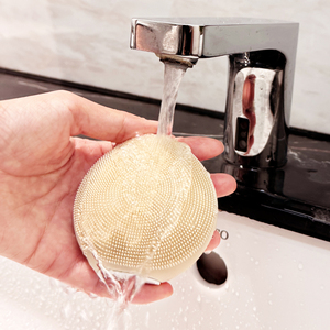 Detergente viso in <span class=keywords><strong>Silicone</strong></span> portatile impermeabile per lo Scrubber massaggiatore di vibrazioni con esfolianti pennello per la pulizia del viso - Product Image 1
