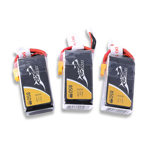 แบตเตอรี่ลิเธียมโพลิเมอร์ TATTU 750mAh 850mAh 75C 95C 120C 3S 4S 11.1V 14.8V สำหรับโดรนแข่ง FPV - Product Image 1