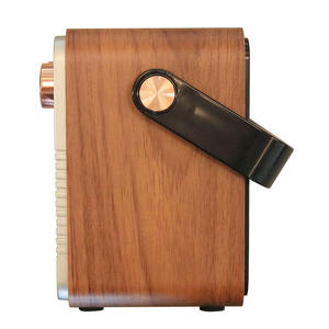Retro Wood Grain AM FM SW Three Band Portable Radio Home Outdoor Manual Tuning <b>USB</b> TF Card Audio Rechargeable Broadcast Receiver - Product Image 4