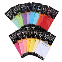 Papier de soie coloré 17 g/m² directement de l'usine, impression de logo personnalisée, papier d'emballage fin pour emballages cadeaux de mariage
