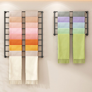 Retail Shop Wall Mounted Gold Metal <strong>Rug</strong> <strong>Carpet</strong> Scarf <strong>Display</strong> <strong>Rack</strong> Furniture for Boutique Fabric Store - Product Image 3