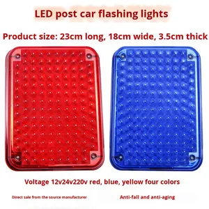 Luz de Advertencia Intermitente Grande de 12V con LED Cromado de Fábrica Owf, Luz de Seguridad para Cabinas, Luz de Emergencia para Ingeniería, Primeros Auxilios, Ambulancias y Bomberos - Product Image 4