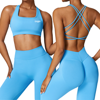 Soutien-gorge de sport à bretelles dans le dos soutien-gorge de yoga d'entraînement à impact élevé personnalisé vêtements de sport pour femmes top vente en gros fabricants de vêtements de fitness
