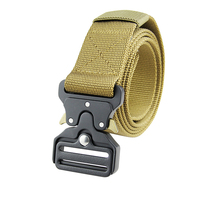 Ceinture tactique sportive en nylon pour homme, à boucle métallique à dégagement rapide, tissée, pour la chasse et les activités sportives – Meilleure vente