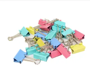 Kantoor Document Papier Binder Clips Gigantische Kleurrijke Metalen Metalen Bulldog Clips Voor School