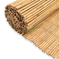Valla de caña de bambú para jardín