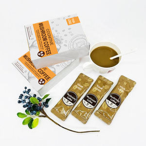 가노허브 영지 카푸치노 유기농 영지버섯 추출물 프리미엄 무설탕 인스턴트 커피 블렌드 박스 (향신료 허브 향) - Product Image 1