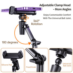 Supporto per Cellulare Boneruy T10 Portatile, Regolabile, Pieghevole a 360 Gradi, Supporto Flessibile da Scrivania - Product Image 3