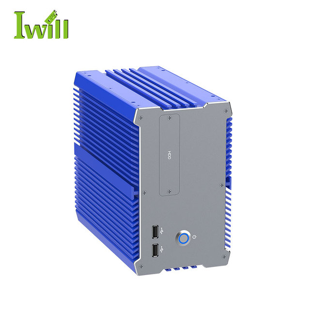 N97 Quad Core 3.6 GHz Industrial Mini Pc Gpio 6 COM Industrial Box Pc with DC 12-24V Wide Voltage Input