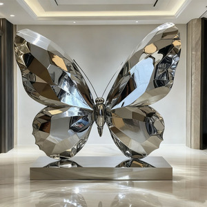 Scultura Moderna in Acciaio Inossidabile a Forma di <span class=keywords><strong>Capezzolo</strong></span> per Giardino a Tema Farfalle - Product Image 5