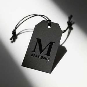 Recycl Hangtagカスタム高級ハンギングラベルフリースリング付き特殊スイングペーパー衣類用ハンギングタグ - Product Image 5