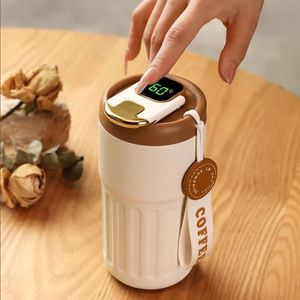 2024 New 450ml cà phê thermoses Tumbler thông minh <span class=keywords><strong>Flask</strong></span> với LED hiển thị nhiệt độ đôi tường chân không cách nhiệt chai nước - Product Image 3